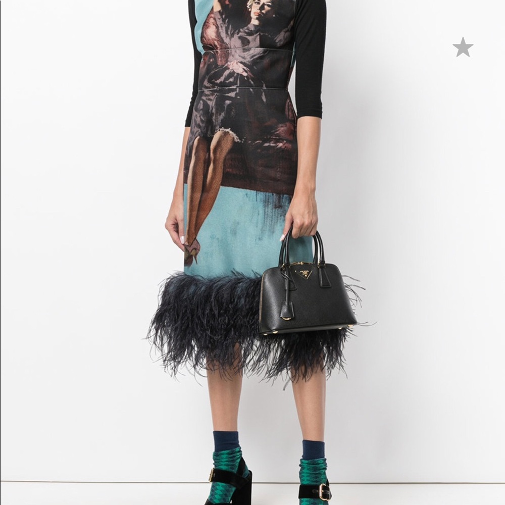 Genuine Prada Small Saffiano Leather Promenade Bag